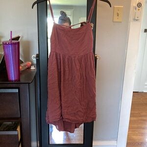 Wild fable, purple, low back, spaghetti strap dress, adjustable ties